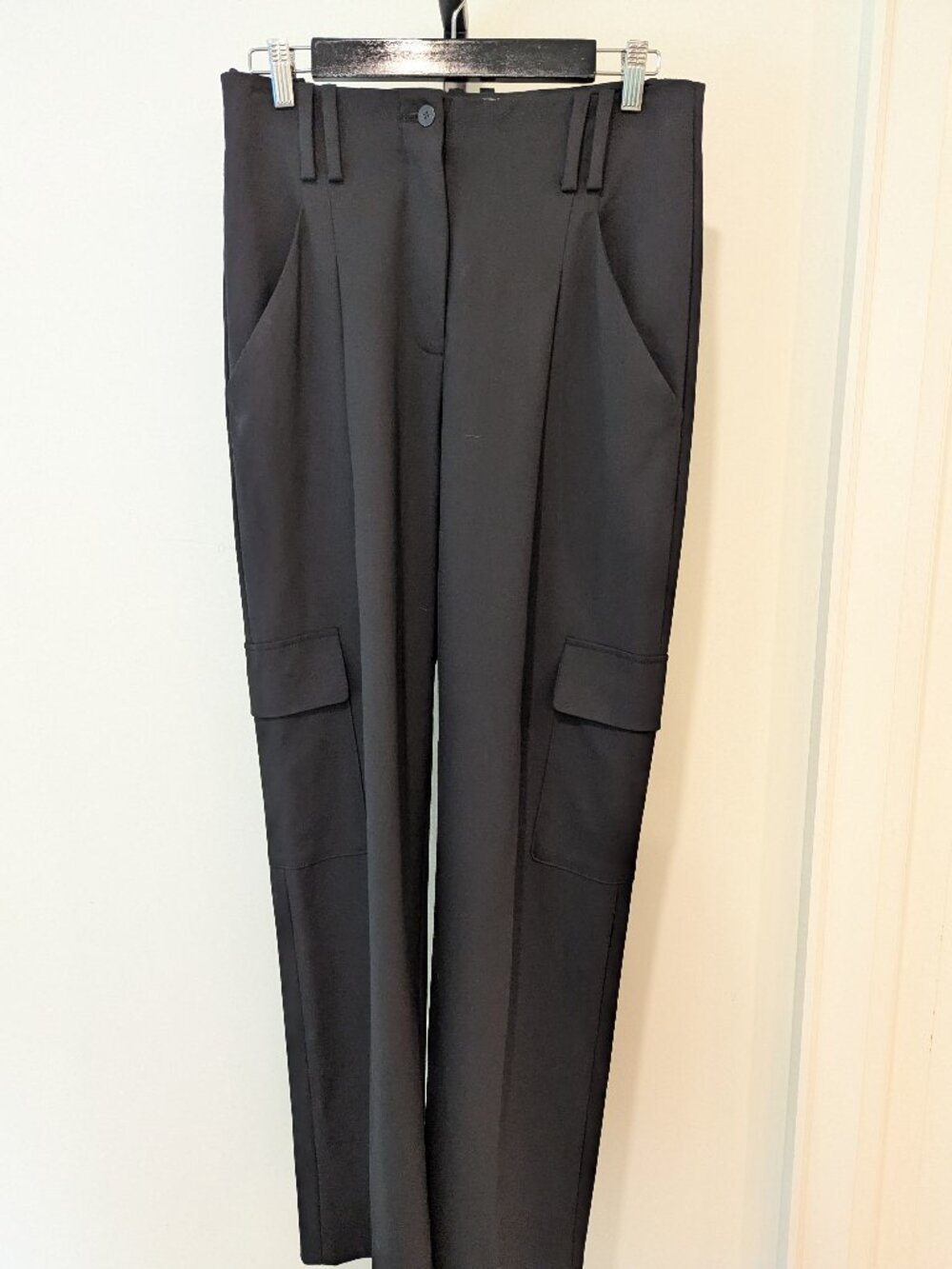 Babaton Aritzia Wool Blend Trousers | Cargo Wide Leg High Rise | Size 8